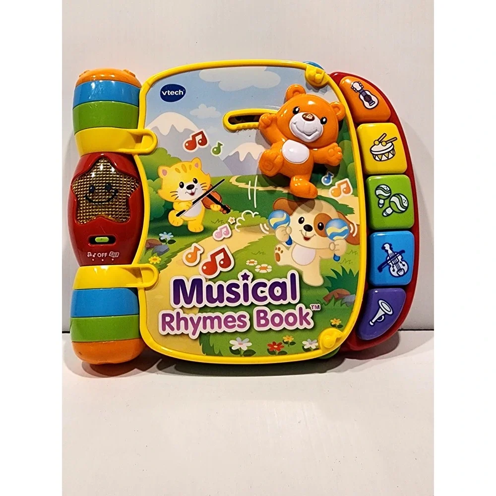 VTech Musical Rhymes Book 40+ Songs, Melodies Sounds & Phrases 6-36 Mo.